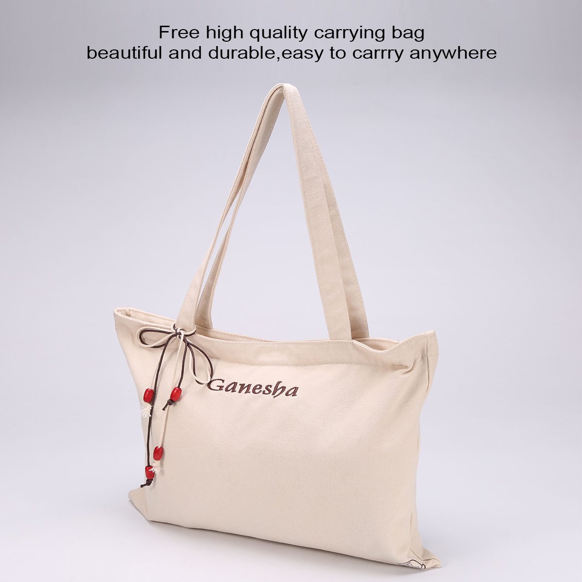 Ganesha Travel Yoga Mat Foldable Machine Washable and Dry Perfect for Bikram Hot Yoga 1mm Thick-Blue