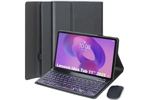 EHLCYS Keyboard Case for Lenovo Idea Tab 11-inch 2025 Models (TB-336ZU/TB-336FU), 7-Color Backlit Magnetic Detachable Wireles