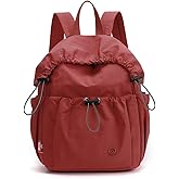 kakarin choyx Nylon Small Backpack For Women Simple Lightweight Durable Drawstring Mini Travel Daypack