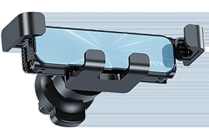 Car Phone Mount, Auto Lock Air Vent Phone Holder for Car, Compatible with iPhone & Android, 4.7-7.0 inch Phones(Blue)