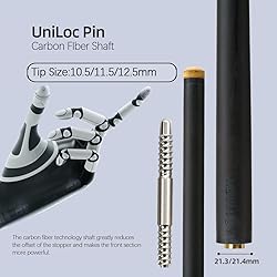 KONLLEN Pool Cue Single Shaft 3/8X8 Quick loc 3/8