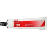 3M Nitrile High Performance Plastic Adhesive 1099, Tan Color, 5 Oz Tube | Industrial Grade, High Strength, Forms strong bonds on most vinyls and plastics