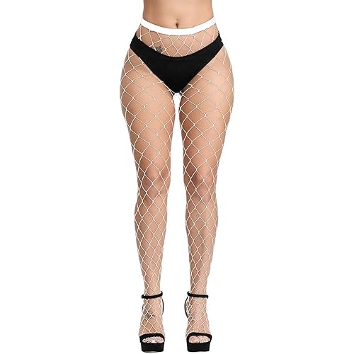 WEANMIX Fishnet Tights Stockings Thigh High Stockings Pantyhose High Waist Tights for Women