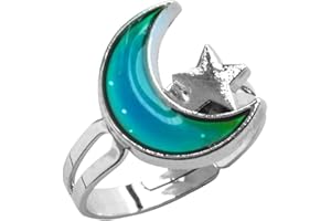 FOECBIR Mood Ring Color Rings Adjustable Size The Decorations