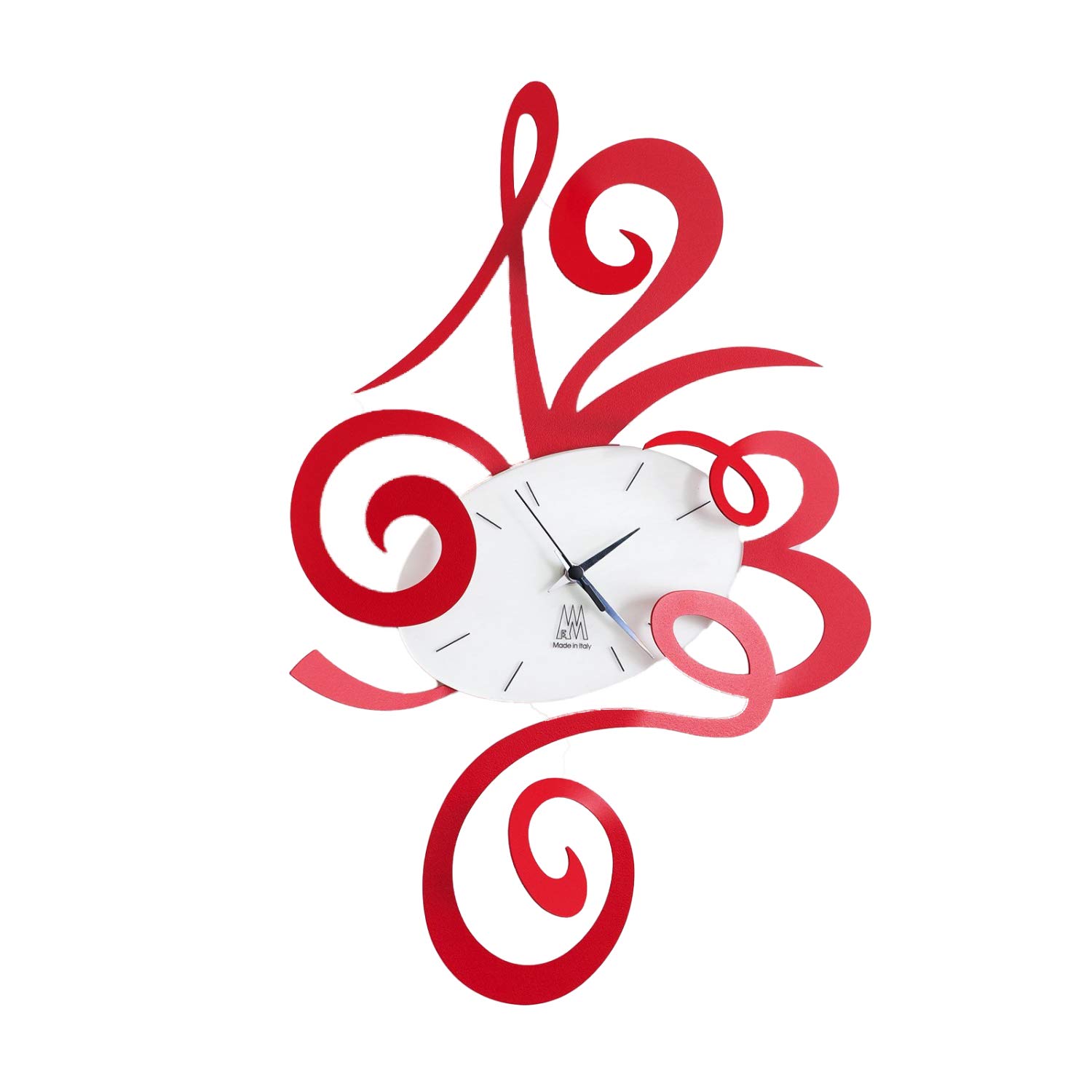 ROBIN WALL CLOCK ITALIAN DESIGN - RED