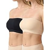 newnice Strapless Bandeau Bra Women Non-Slip Silicone Seamless Tube Top No Padding Wireless Comfort Yoga Wedding Essential