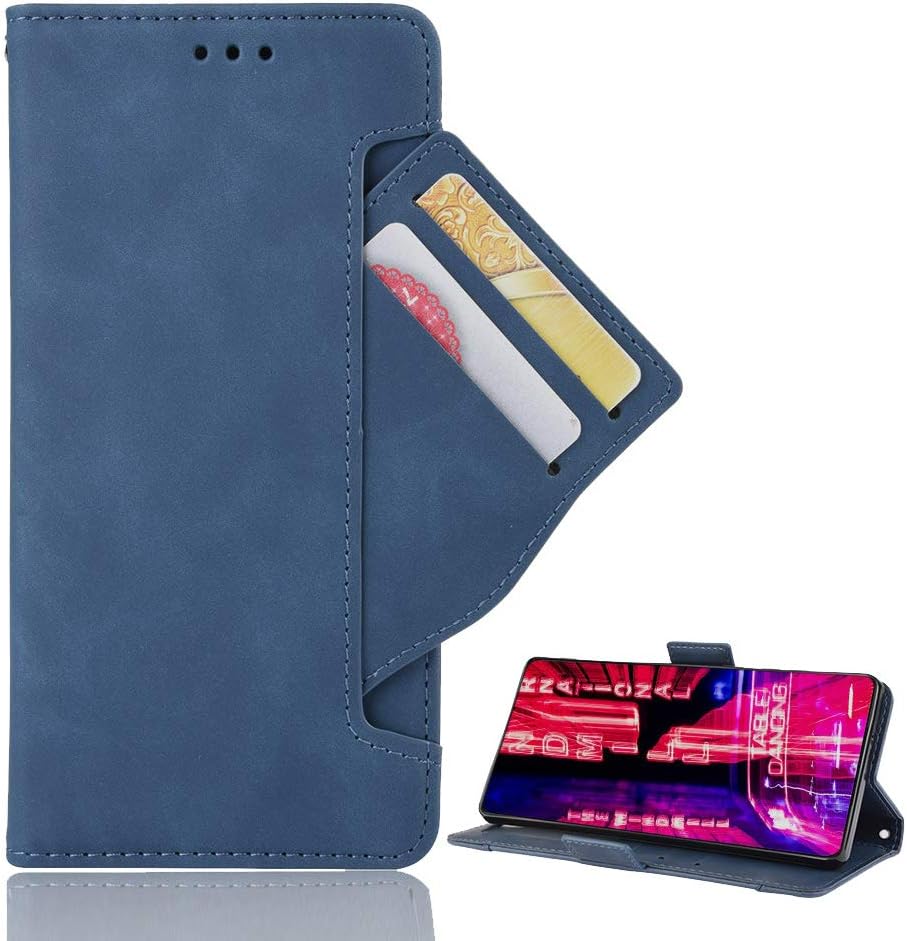 Leather Case for Nokia 8.3 5G Phone Cover Wallet Flip Iron Buckle Closure with Multi-card Slot Business Card Holder and Bracket Function