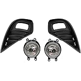 CHANGYA9 Left Driver & Right Passenger Sides Pair Fog Lights Assembly Replacement for Toyota Highlander 2020-2022 Front Fog Lamps CY-TY374A