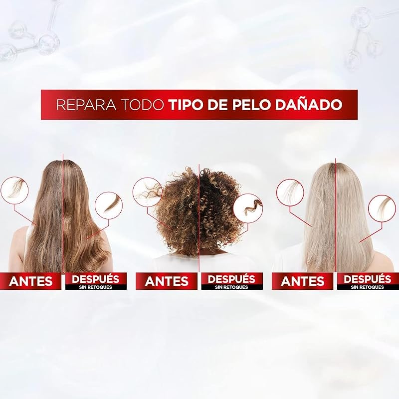 L'oréal paris elvive bond repair pré-shampoo de reconstrução torácica, shampoo, condicionador de reconstrução profunda, tratamento para reparar cabelos danificados, 98 por cento menos quebra