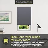 New Edge Blinds Basil Thermal Blackout Roller Blinds 110 cm x 165 cm view 3