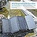 Solar Charger 25000mAh ADDTOP Waterproof Power Bank with 4 Solar Panels Portable Battery Pack for iPhone, ipad, Samsung, Smartphone, ect
