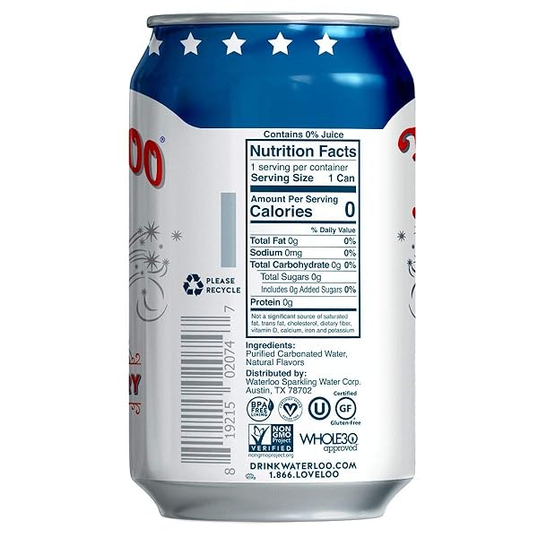 WATERLOO SPARKLING WATER, SUMMER BERRY NATURALLY FLAVORED, PACK OF 24, 12 FL OZ CANS | ZERO CALORIES | ZERO SUGAR OR ARTIFICIAL SWEETENERS | ZERO SODIUM