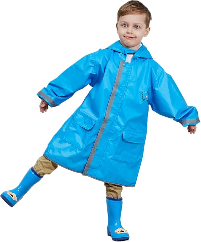 Turmin Turmin Kinder Regenmantel Regenjacke Mit Pvc Hutkrempe Madchen Jungen Wasserdicht Regenponcho Suss Muster Regenanzug Baby Kleinkind Regenbekleidung Regen Poncho Regenjacken Mantel Amazon De Bekleidung