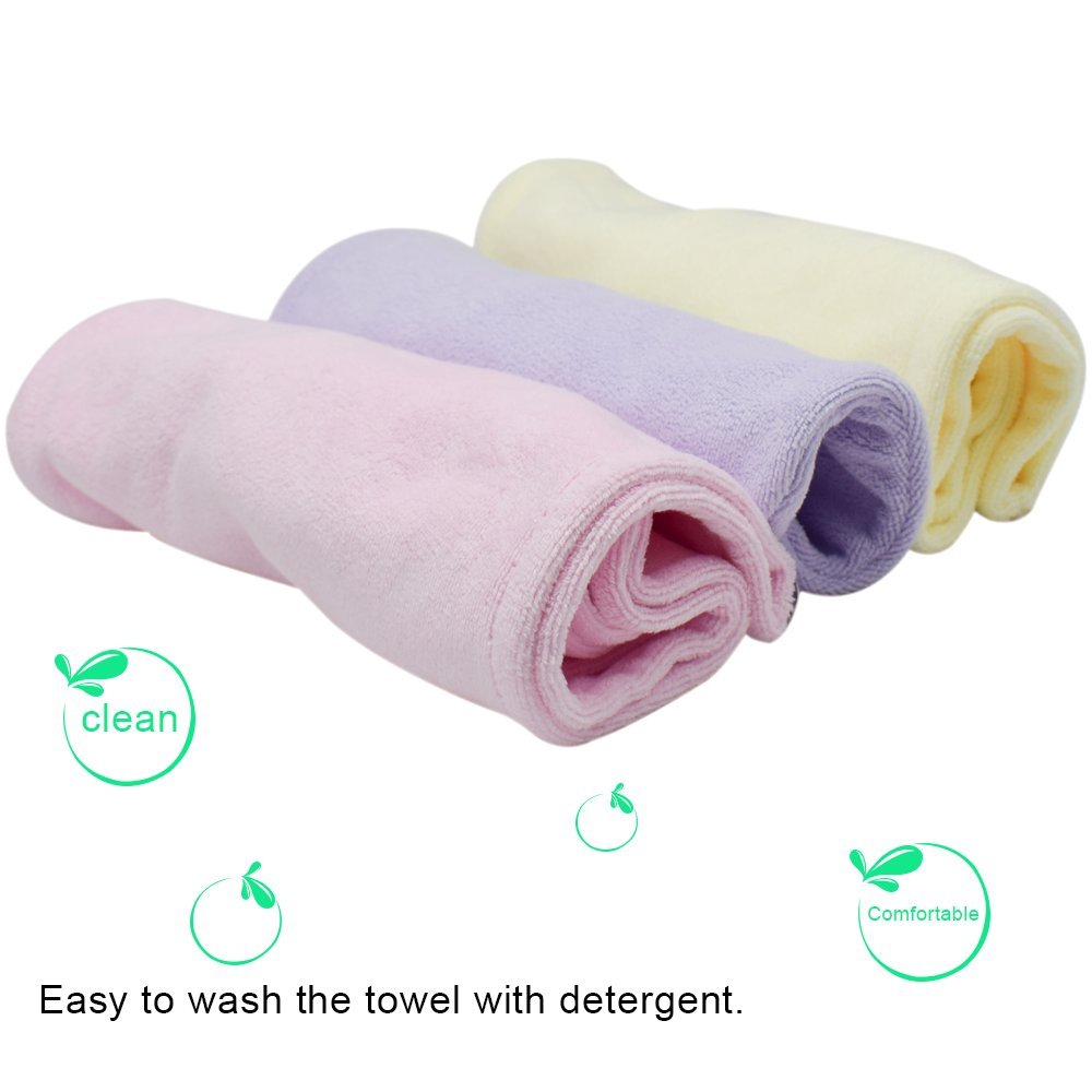 Microfiber Hair Towel - OKEER Super Absorbent Hair Drying Towel Large Anti-Frizz Turban Wraps for Women