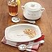 Mud Pie Bake Bean 3 Piece Pot Set,White