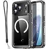 AICase for iPhone 17 Pro Max Case Waterproof Clear with MagSafe Water Proof/Snowproof/Dustproof/Shockproof,IP68 Certified 360 Full Body Protection Fully Sealed Underwater for iPhone 17 Pro Max 6.9"