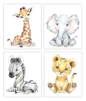 designs by maria inc safari baby animals nursery decor art