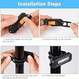 Adiwo Clip on Flashlight Running Light 150 Lumens 5 Modes Rechargeable view 6