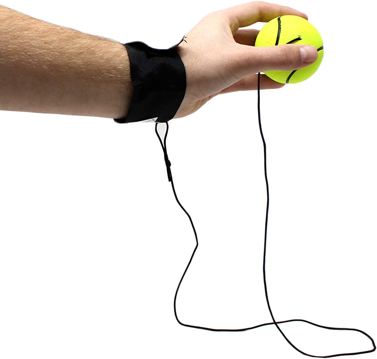 Rubber Sponge Bounce Balls with String 12 Pack Sports Theme Party Favor