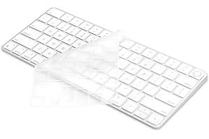 ProElife Keyboard Cover Skin for 2024-2021 Apple Magic Keyboard 3 with Touch ID A3118 A2449 Ultra Thin Silicone Keyboard Prot