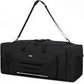 Dcyfus 145L Extra Large Duffle Bag, 38"Heavy Duty Duffle Bag, Large Duffle Bag for Travel, Gym Duffle Bag for Men, Large Sports Duffle Bag, Baseball Duffel Bag with Shoulder Strap (Black)