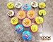 CookArt Silicone Reusable Baking Cupcake Cups Non-Stick 12 Liners Molds 6 Colors