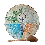 Firlar Shaman Drum,10 Inch Shaman Hand Drum With