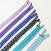 Famixyal Novelty 50 pcs 3# Full Length 24cm 9 inch DIY Nylon Coil Flower Zipper Lace Zippers for DIY Sewing Tailor Craft Bed Bag (50 pcs Lace Zipper)