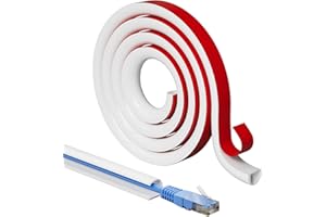 KAYLEINSTER 39”Cord Hider for Wall Mounted TV,Adhesive One-Cord Cable Hider for Wall,Cord Covers Raceway Kit for Wires Hider Along Wall,Flexible Silicone Cable Concealer for Home Office,W 0.54”× H 0.39”