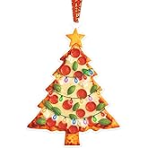 HEYINSHEN Pizza Ornaments for Christmas Tree Double-Sided Printing Pizza Ornament Christmas Food Ornaments Pizza Themed Gift for Christmas Tree Pizza Ornament for Kids Woman Girl Sister Mom