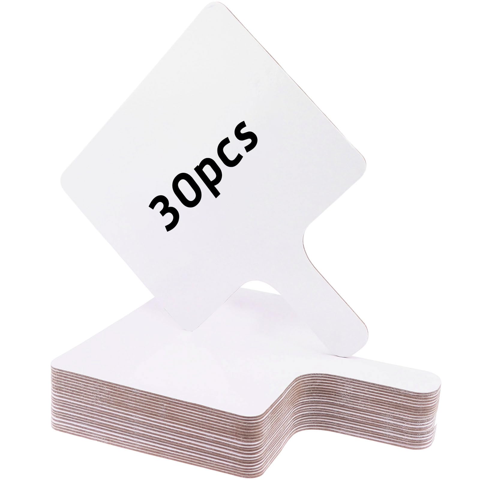 30 Pcs Dry Erase Answer Paddles, Handheld Double Sided Paddles Mini White Boards Small White Board Dry Erase Signs Auction Paddles for Classroom Teaching Office Meeting Voting Bridal Shower Games