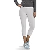 No nonsense Women's Cotton Capri Legging with Wide Waistband