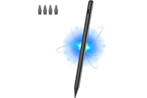 CMARS Stylus Pen for iPad 2018-2025, Pencil for Pad 9th&10th Generation with Tilt, Palm Rejection, Pencil Compatible with Apple iPad 6/7/8/9/10/A16, Pro 11"/12.9"/13"/M4, Mini 5/6, Air 3/4/5/M2/M3 - Black