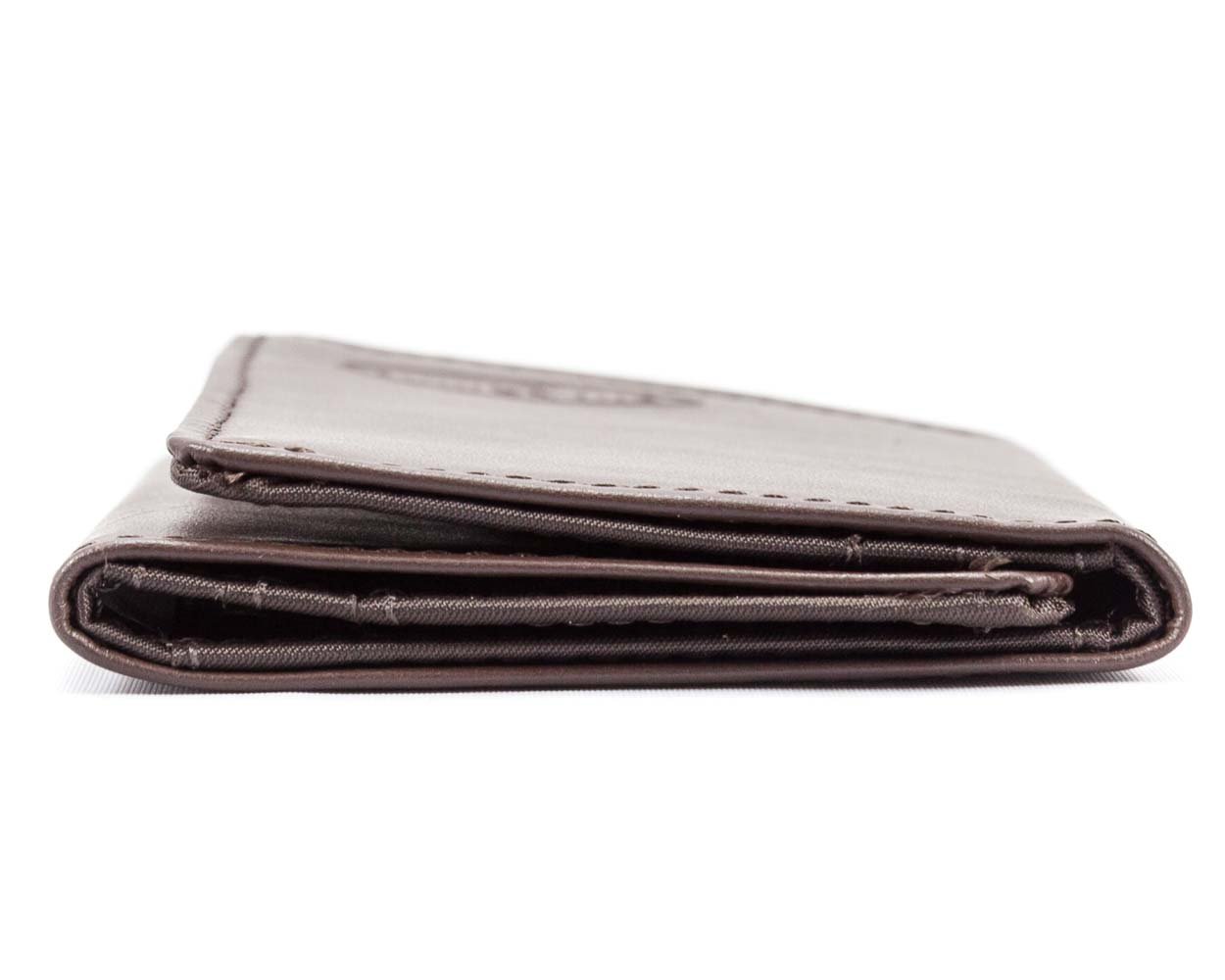 Big Skinny Men's Tri-Fold Leather Slim Wallet, Holds Up to 25 Cards