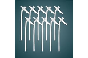 ZDSLASHES 10 Pack Spray Foam Nozzles - Professional Replacement Tubes for Expanding Foam Sealant, Insulation & Gap Sealing - PP Plastic Nozzles for DIY/Industrial Adhesives (Clear, 10Pcs)