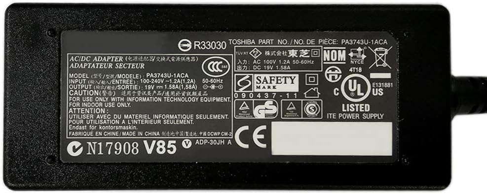 XITAIAN 19V 1.58A 30W PA3743U-1ACA Replacement Power Adapter Charger for Toshiba Mini NB200 NB205 NB250 NB255 (5.5 * 2.5mm) - Image 4