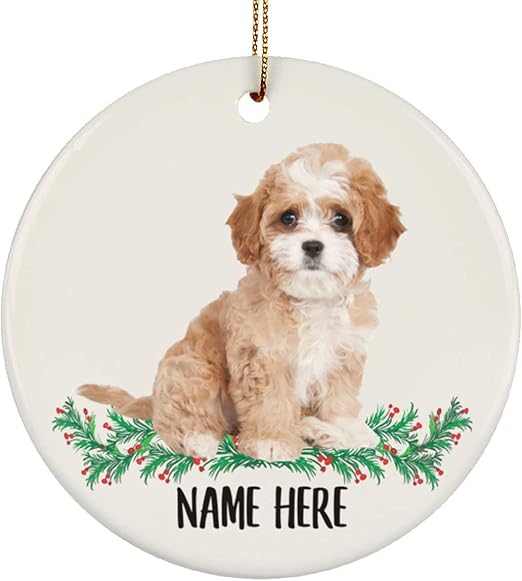 cavapoo christmas ornament