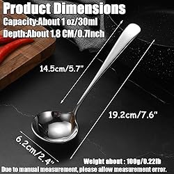 Wenkoni Small Soup Ladles,Sauce ladles,Gravy Soup