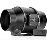 AC Infinity CLOUDLINE S6, Quiet 6&rdquo; Inline Duct Fan with Speed Controller | Digital 10-Speed Control, EC-Motor, ETL-Certified, IP-44 Rated, Ventilation Exhaust Fan for Heating Cooling Grow Tents