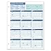 ComplyRight 2018 Attendance Calendar Card, White, Pack of 50