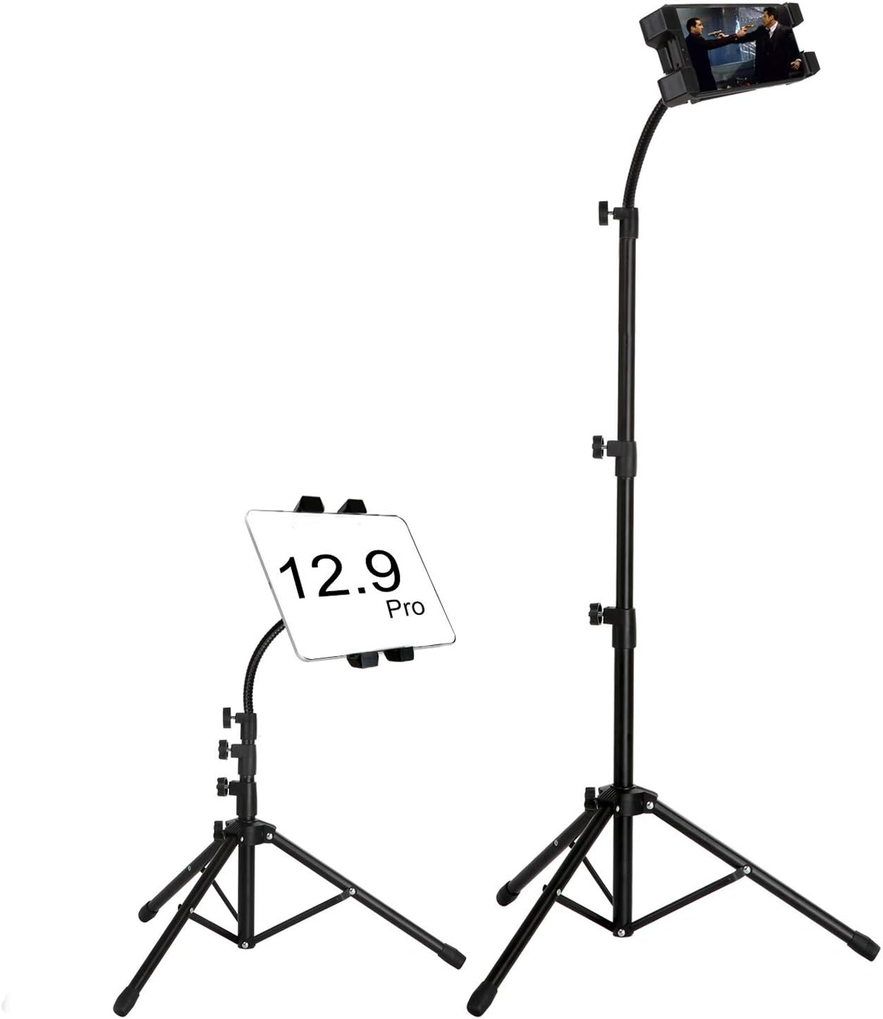 Ipad Tripod Stand,Gooseneck 67-inch Floor Stand for Tablet,Fit for iPhone 11/11Pro Max/7/8/X/Xs Max, IPad 12.9-Inch IPad Pro/11-Inch iPad Pro/IPad 6/Mini 5/Air 3/& More, and a Remote Control as Gift: Electronics
