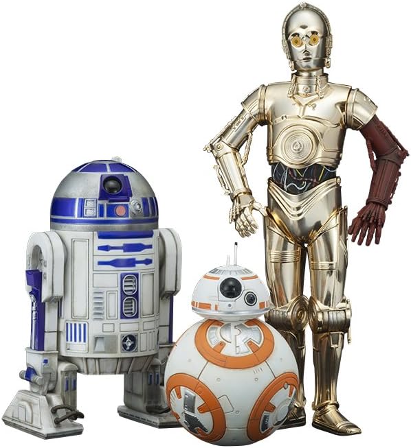 Kotobukiya - SW114 - pack de 3 Star Wars figurines - Episode 7 - C3PO/R2D2 R2-D2/BB-8, Multicolored