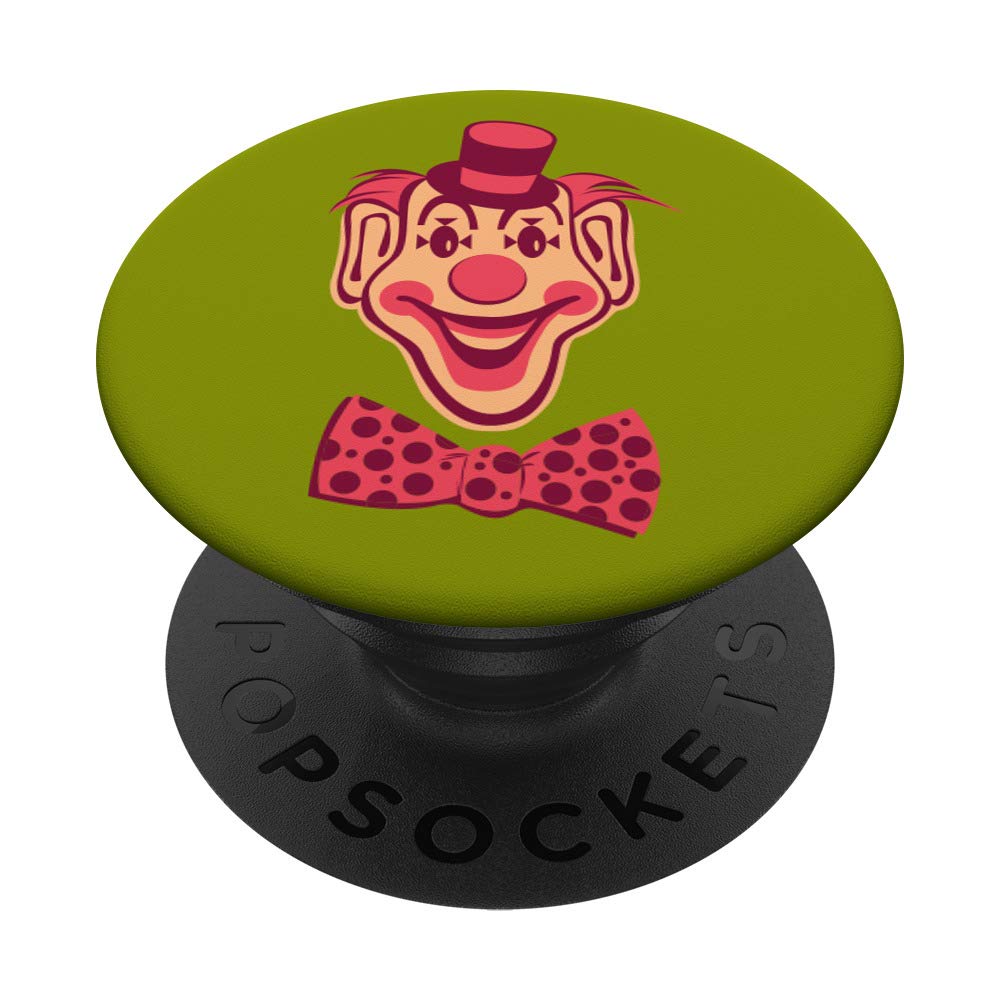 Retro Circus Clown PopSockets Grip and Stand for Phones and Tablets