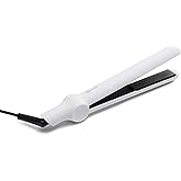 InStyler CURATION Ceramic Hair Styling and Straightening Flat Iron, white