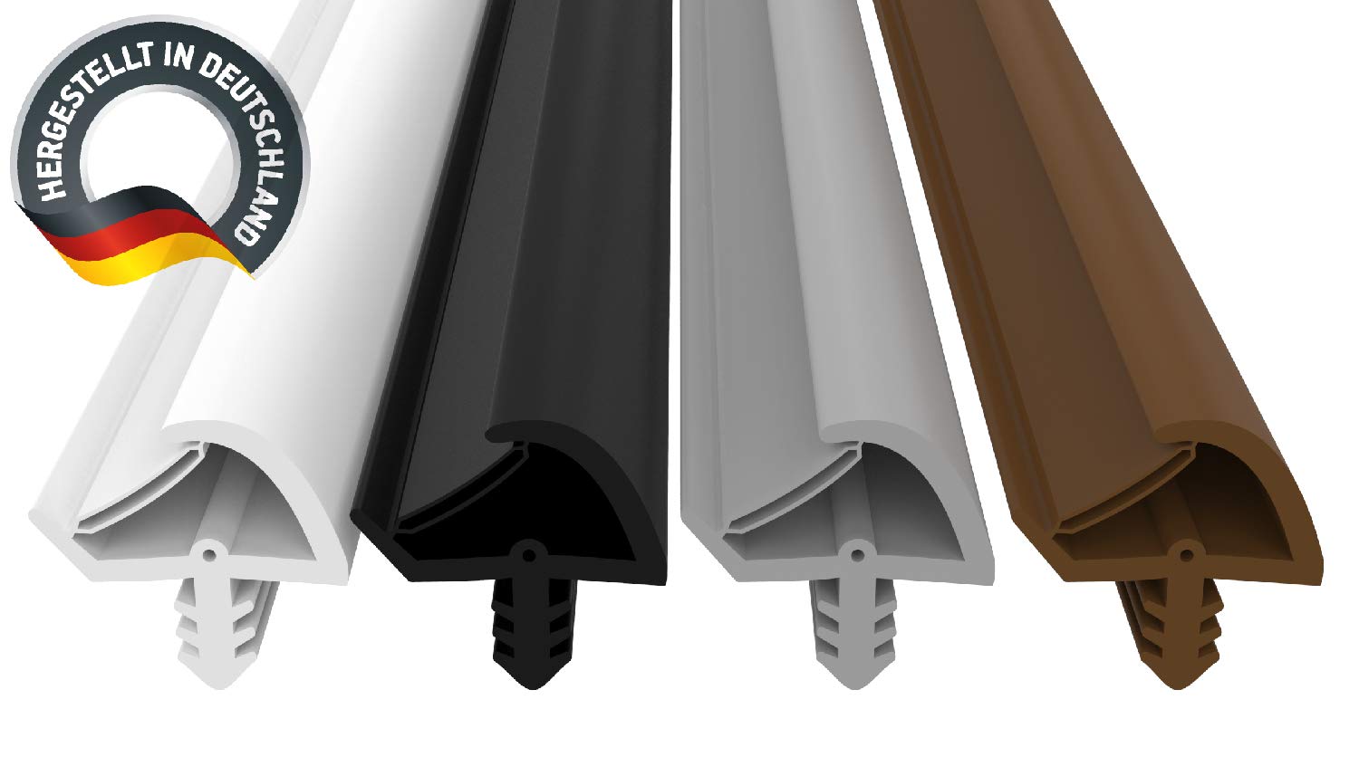 Dikara Door Seal Anti-Expansion Thread – 3 mm Groove Width – 7 mm Groove Depth – 12 mm Fold Width Quick Installation Door Seal Rubber Seal, White