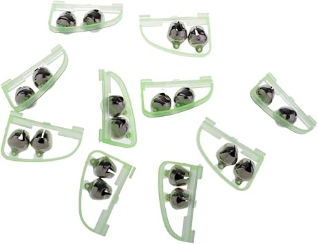 Amazon Baoblaze 10個入 釣り鈴 夜釣り ベル 二重鐘 夜光 蛍光 アラーム 釣竿 鐘 魚咬合 交換用 ロッドチップ 警報 釣具 Baoblaze アクセサリー