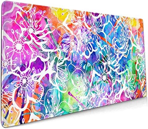 Large Gaming Mouse Pad Sakura Non-Slip Rubber Thicken 3 mm Keyboard Mouse Mat Mousepad 11.8" X 31.5"