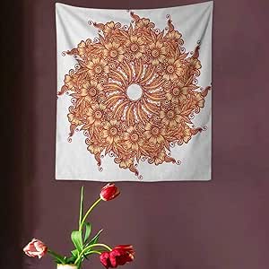 Amiiya Paisley Wall Hanging Tapestry, Paisley Mehndi ...