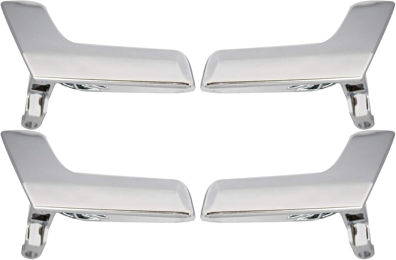 DEAL New 4pcs Complete Left+Right Front+Rear Side Chrome Interior Door Handles Kit