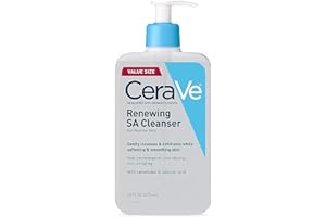 CeraVe SA Cleanser | Salicylic Acid Cleanser with Hyaluronic Acid, Niacinamide & Ceramides| BHA Exfoliant for Face | Fragranc